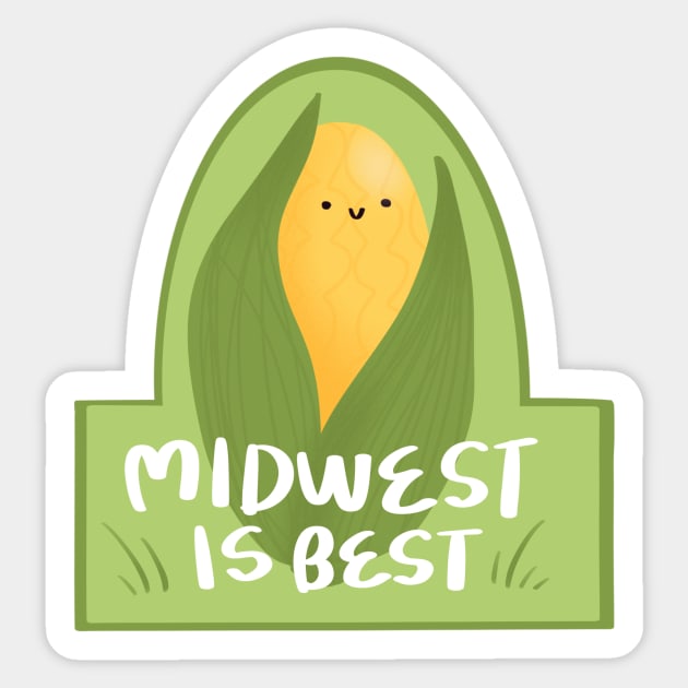 Midwest is Best Sticker by adrienne-makes